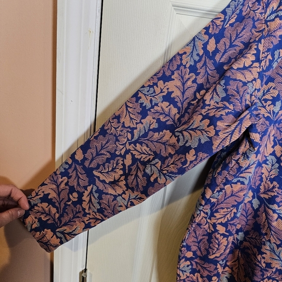 Vintage Krazy Cat Leaf Lightweight Corduroy Collar Button Down Jacket Shacket - Picture 5 of 6